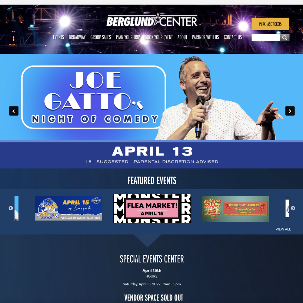 Berglund Center website