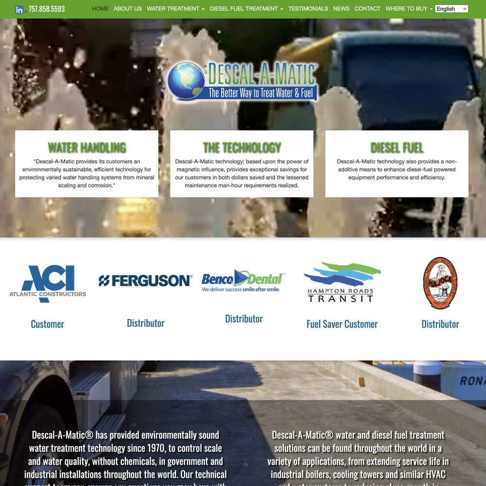 De-Scal-A-Matic website