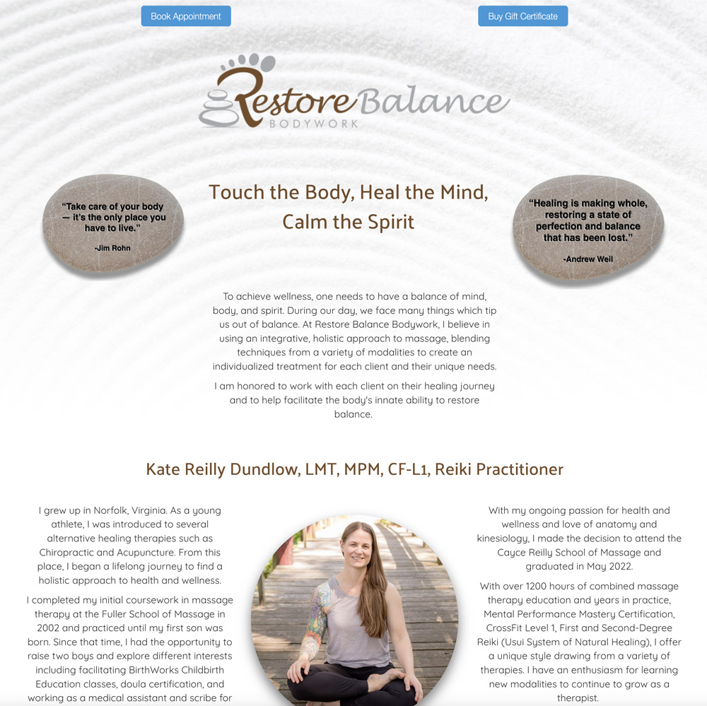Restore Balance website link graphic