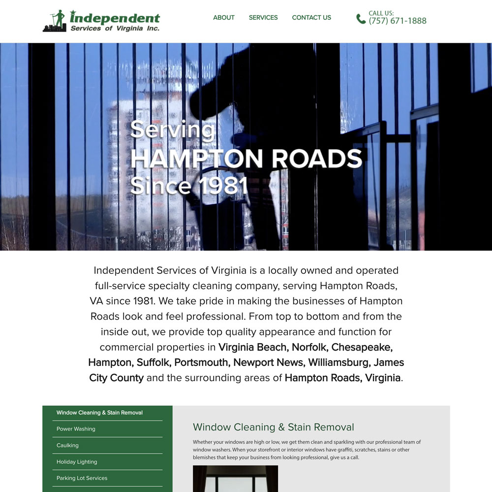 Independent Services of VA home page