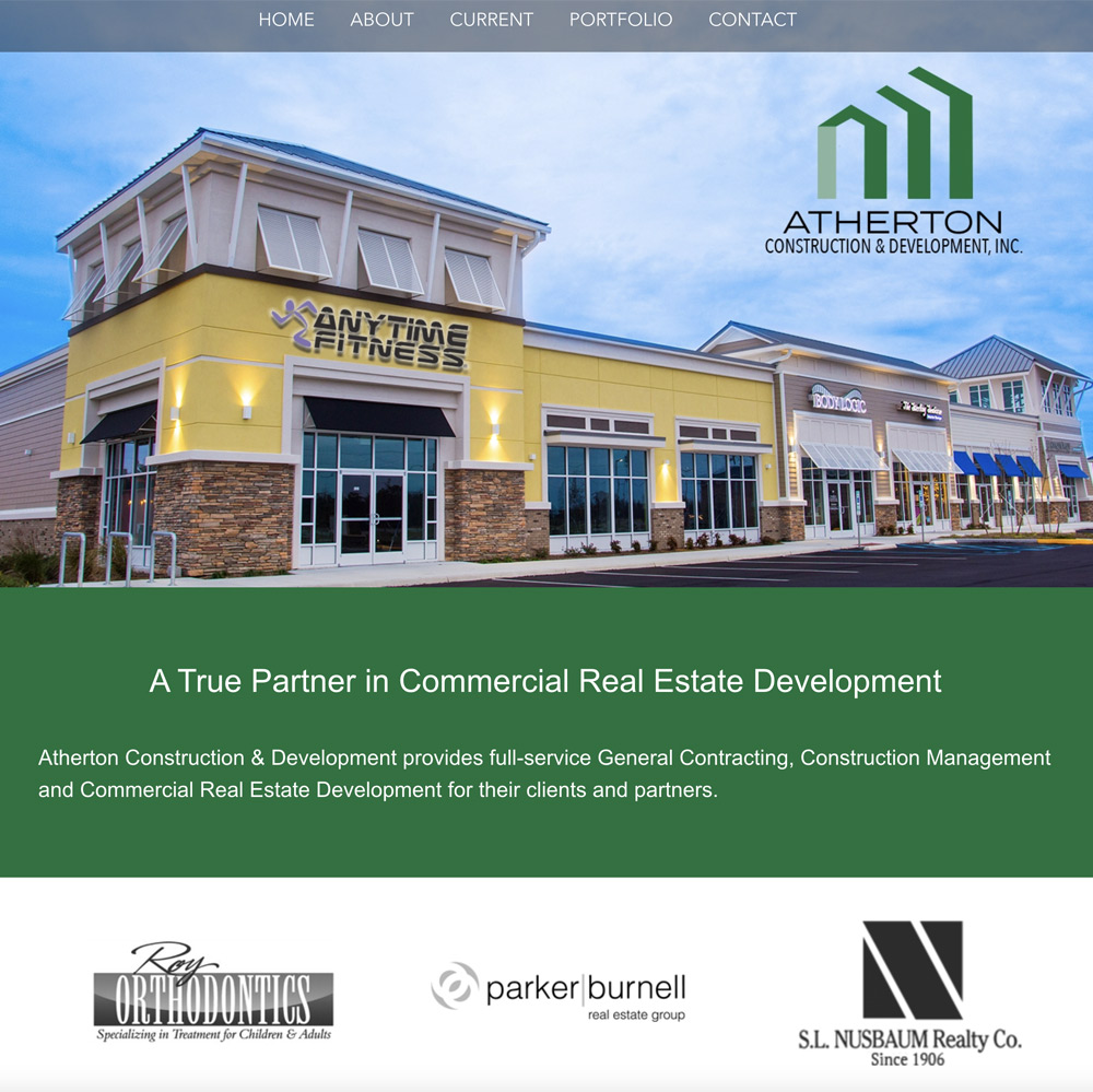 Atherton Construction website