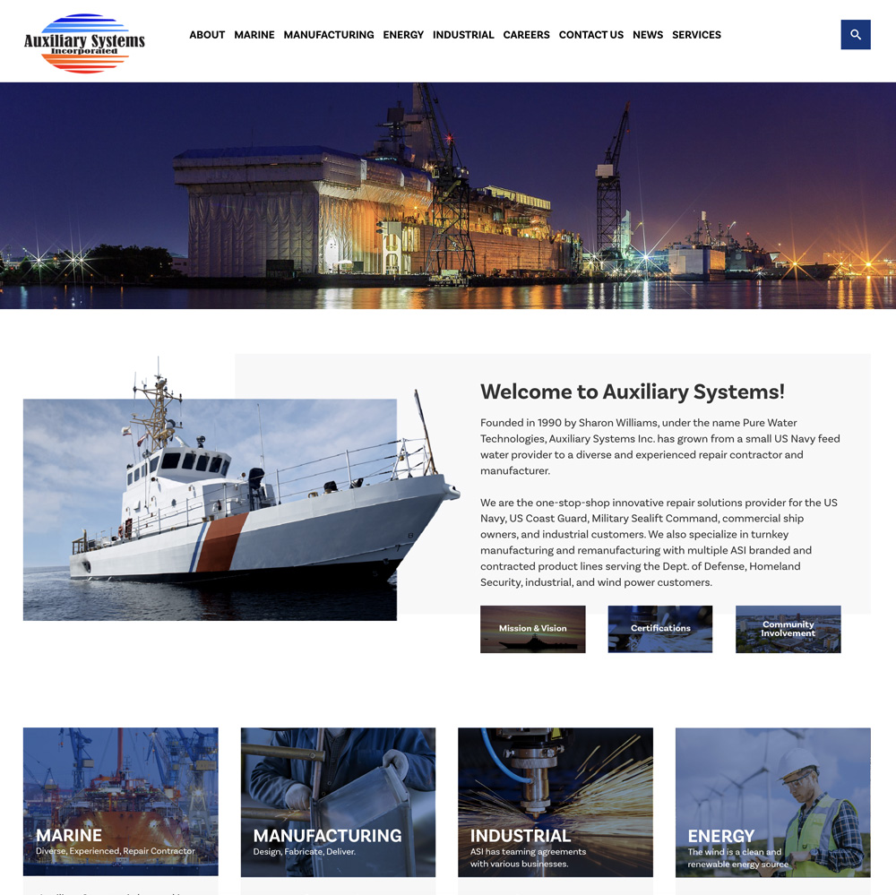 Auxiliary Systems website