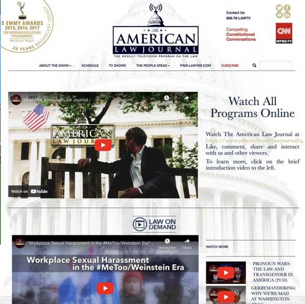 American Law Journal TV website