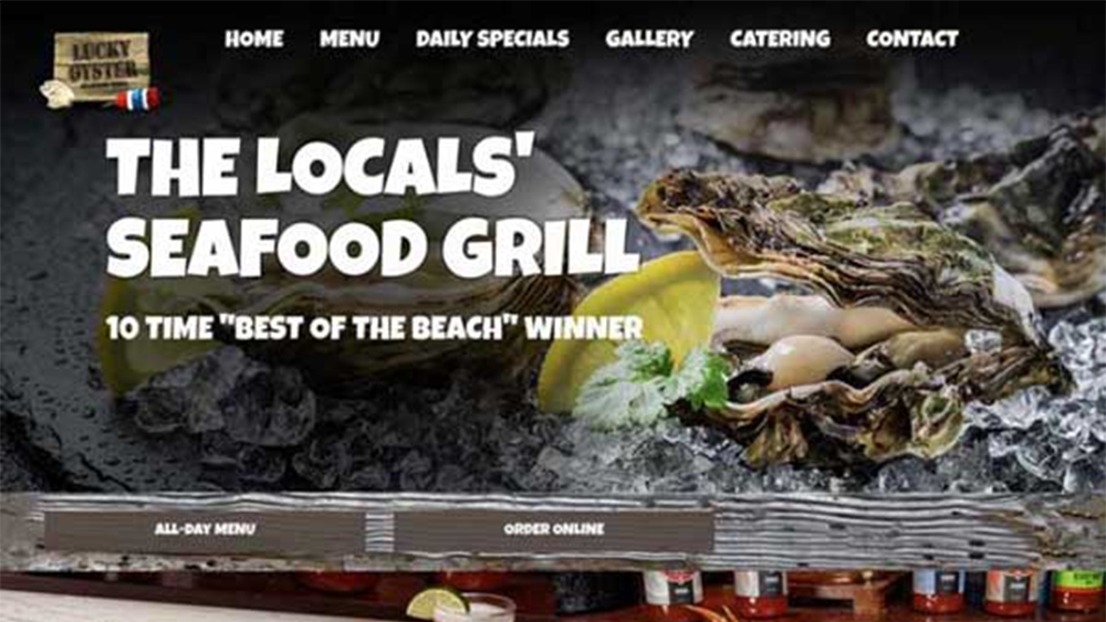 Lucky Oyster website image link