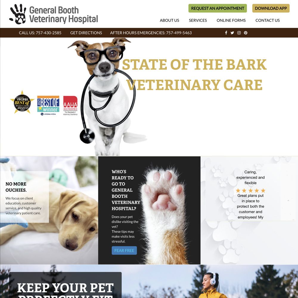 General Booth Vet website