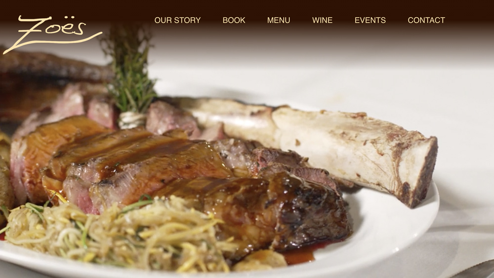 Zoes website image link