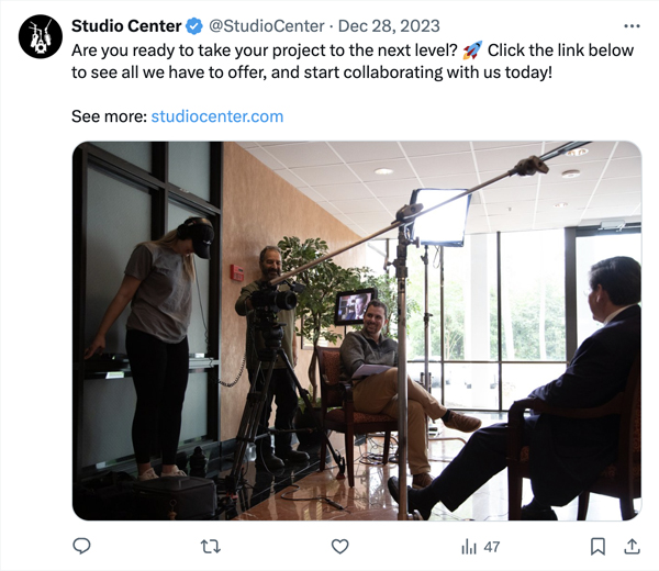 Studio Center X link