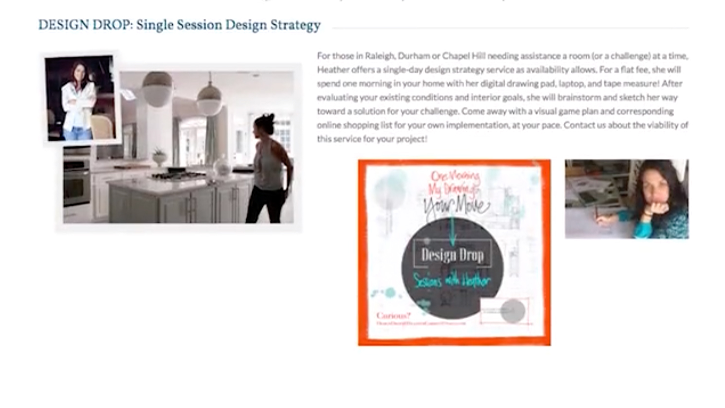 Design Drop page link
