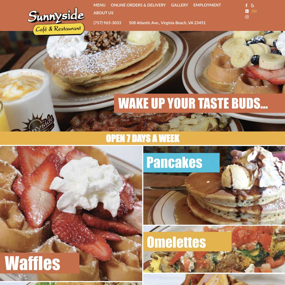 Sunnyside Cafe home page