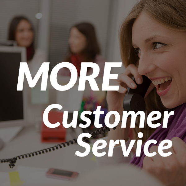 More Customer Service Graphic