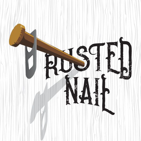 GB rusty nail beer logo