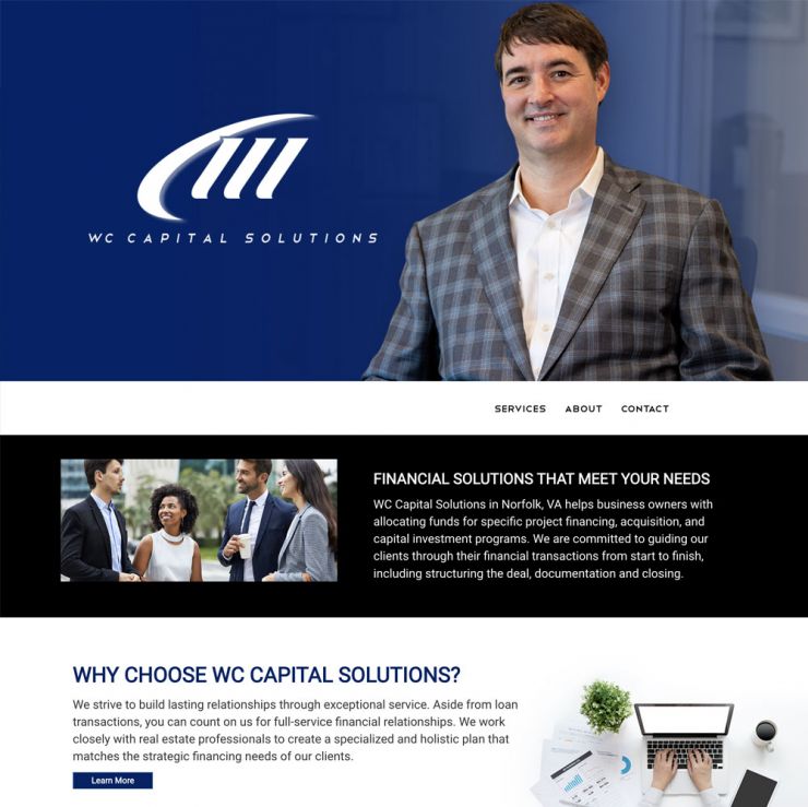 WC Capital Solutions home page