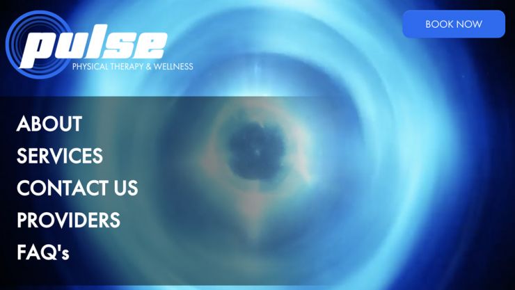 Pulse website home page graphic