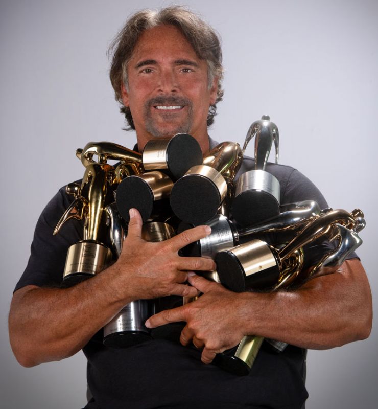 Woody with Telly Awards