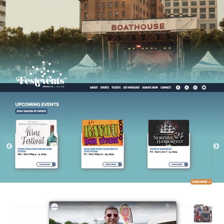 Festevents website