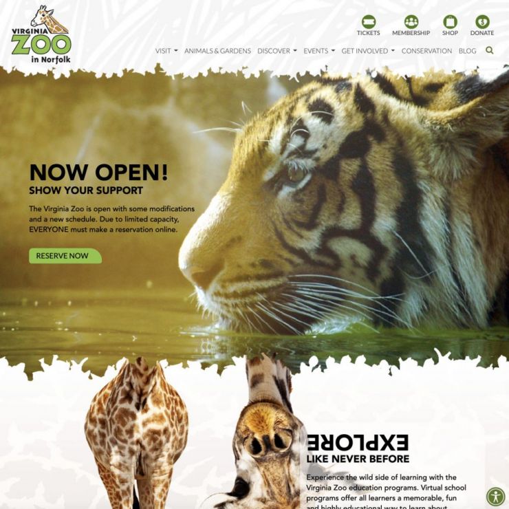Virginia Zoo website