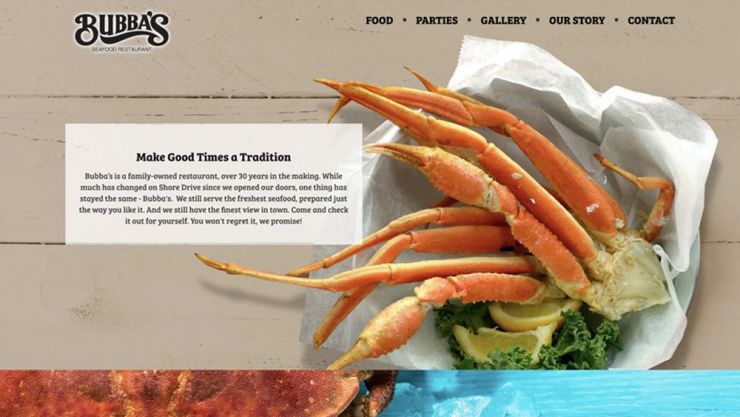 Bubbas website image link