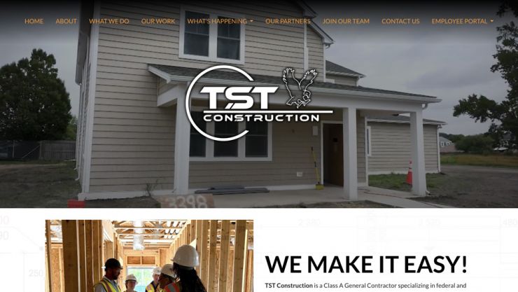 TST Construction website image link