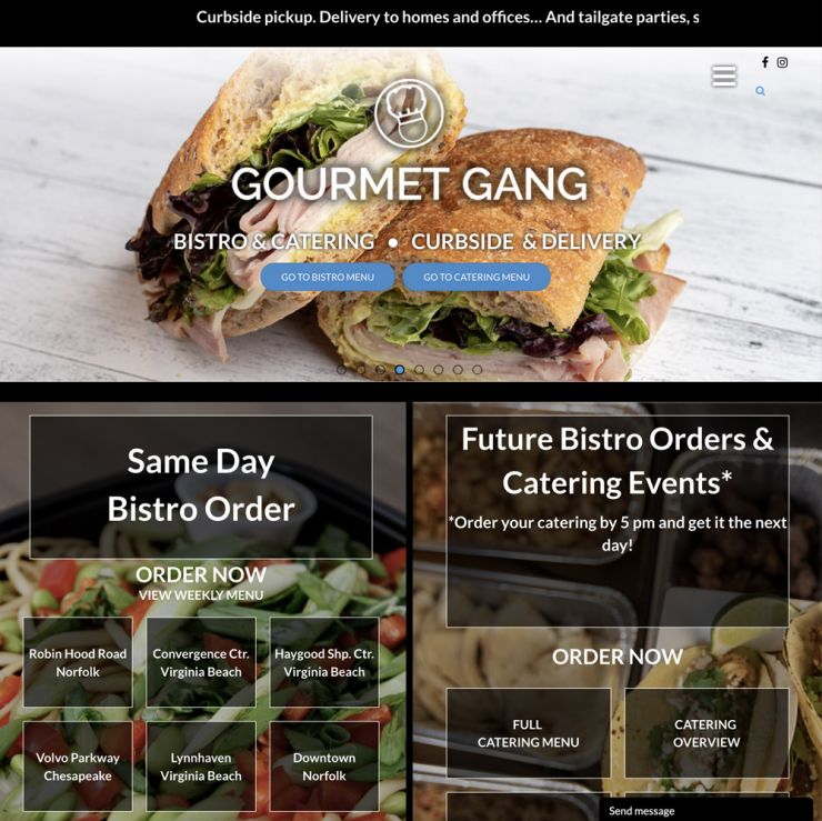 Gourmet Gang website