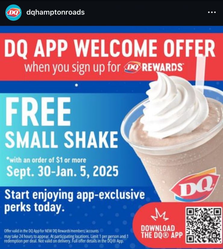 Dairy Queen Instagram link