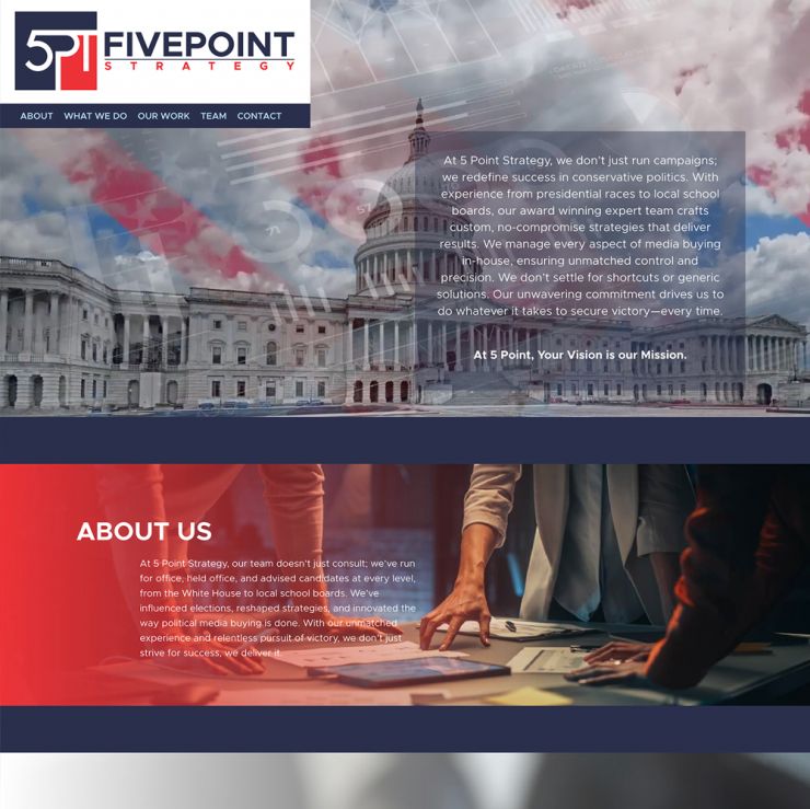 Five Point Strategy home page graphic