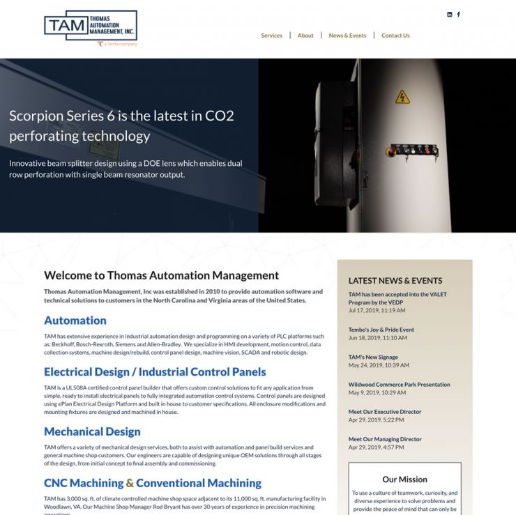 Thomas Automation home page