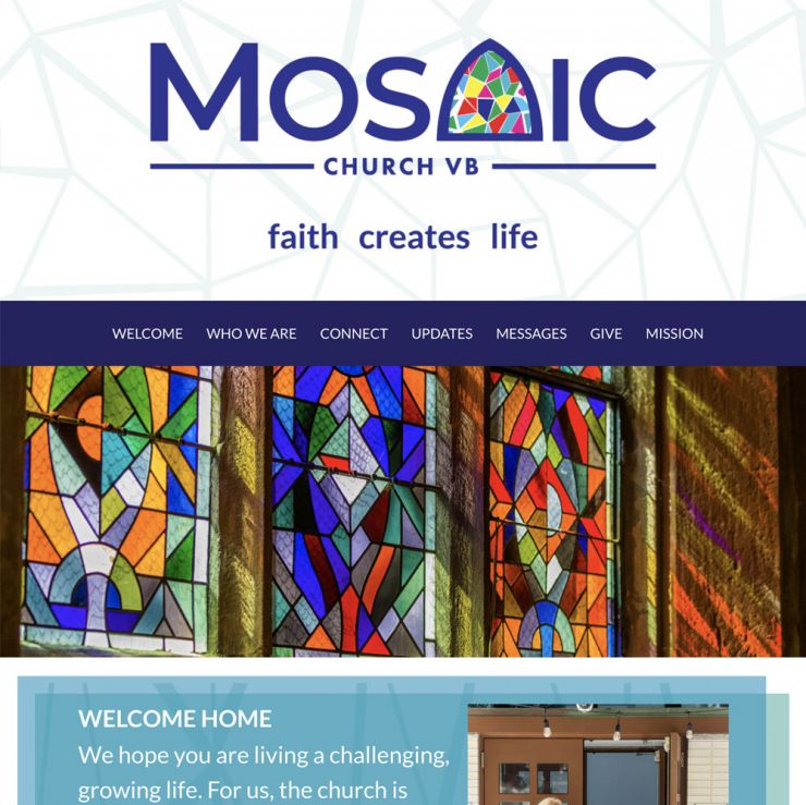 Mosaic Church home page