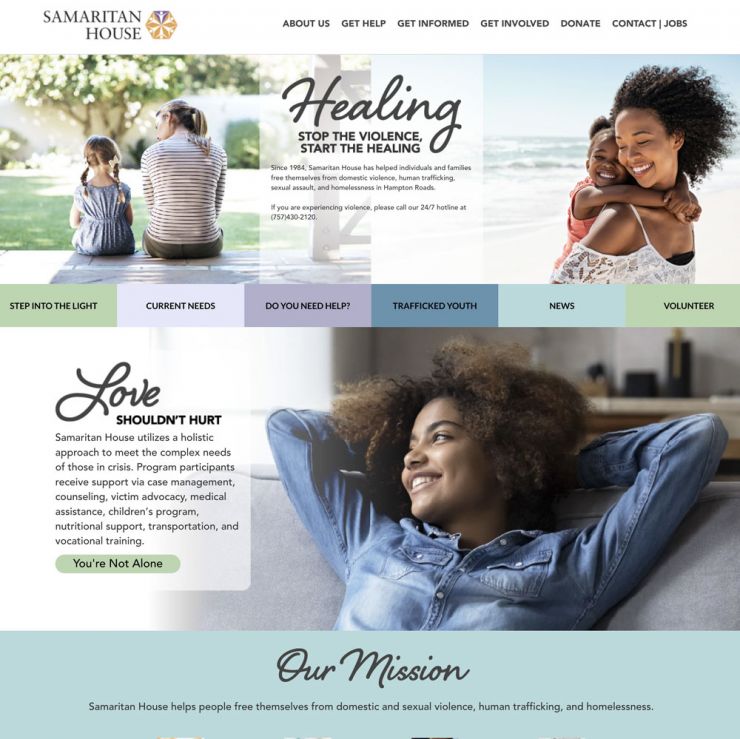 Samaritan House home page